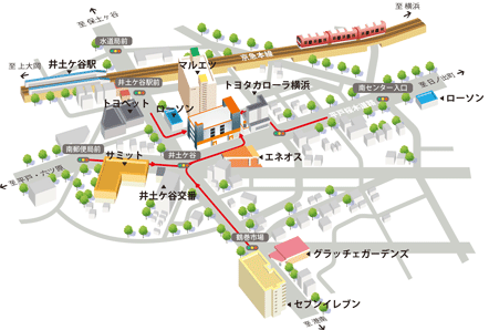 施設周辺イラストマップ