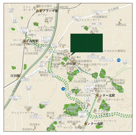 新築マンション周辺地図