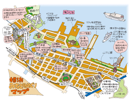 横浜みなとめぐりマップ